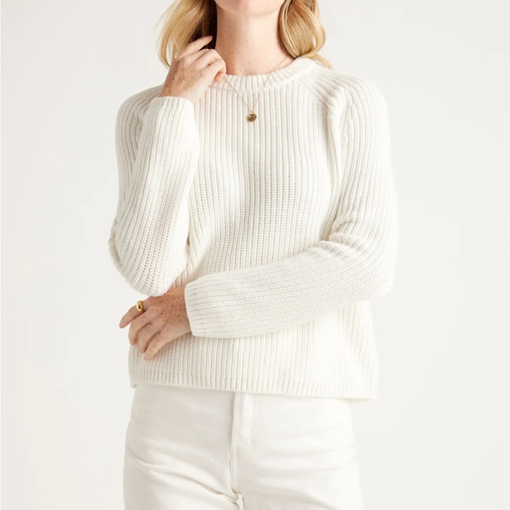 3-Pack!!!! Quince 100% Organic Cotton Fisherman Crew Sweater